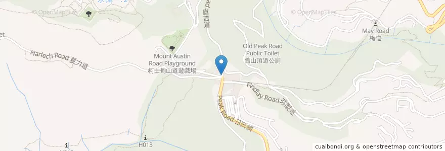 Mapa de ubicacion de 凌霄閣公廁 en 中国, 广东省, 香港, 香港島, 新界, 中西區.