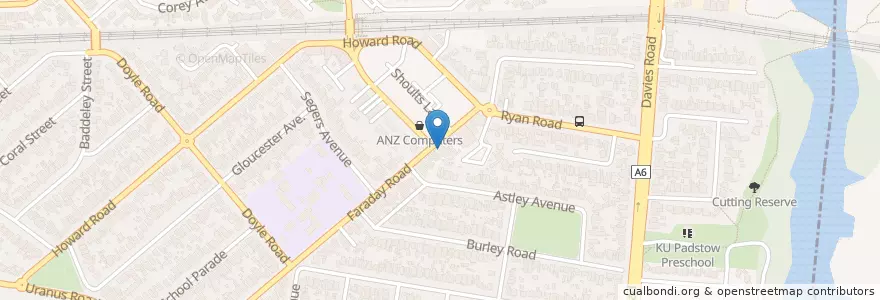 Mapa de ubicacion de Commonwealth Bank en Australia, Nueva Gales Del Sur, Canterbury-Bankstown Council, Sydney.