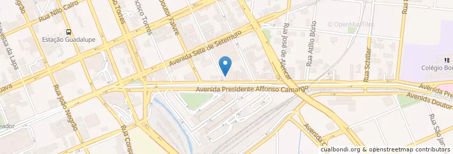 Mapa de ubicacion de Al Almasor en Brazil, South Region, Paraná, Região Geográfica Intermediária De Curitiba, Região Metropolitana De Curitiba, Microrregião De Curitiba, Curitiba.