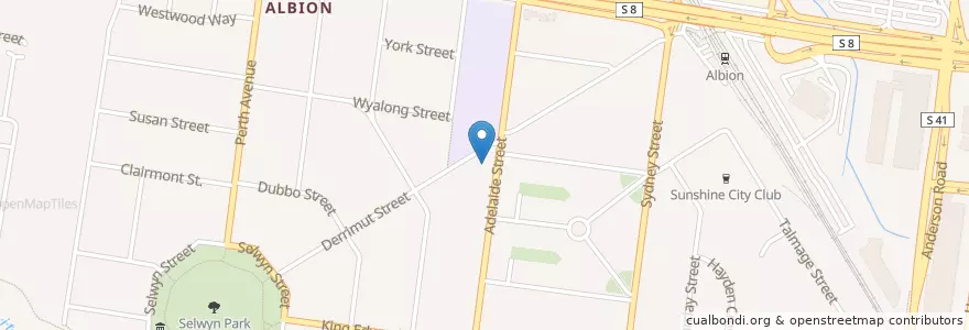 Mapa de ubicacion de Albion Kindergarten en Australia, Victoria, City Of Brimbank.