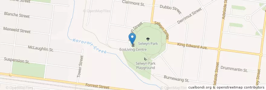 Mapa de ubicacion de EcoLiving Centre en Australia, Victoria, City Of Brimbank.