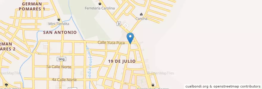 Mapa de ubicacion de Iglesia de Dios en Nicaragua, Jinotega, Jinotega (Municipio).