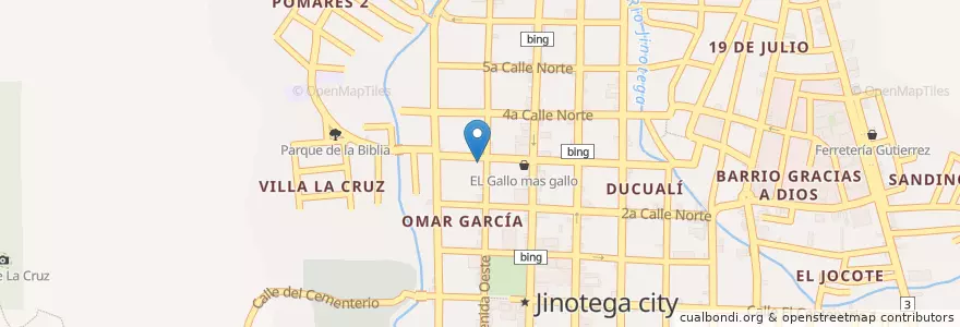 Mapa de ubicacion de Iglesia Fuente de Paz en Nicaragua, Jinotega, Jinotega (Municipio).