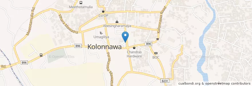Mapa de ubicacion de Public Library en Sri Lanka, බස්නාහිර පළාත, කොළඹ දිස්ත්‍රික්කය.