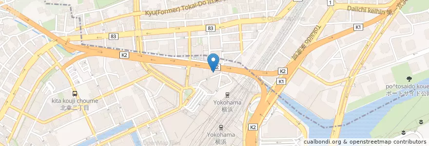 Mapa de ubicacion de 知比多 en Japan, Kanagawa Prefecture, Yokohama, Kanagawa Ward.