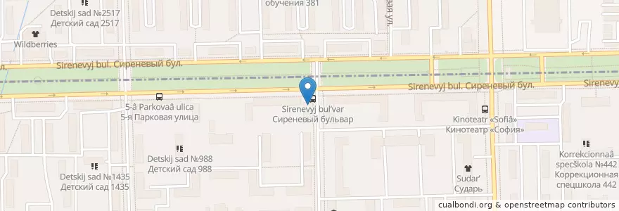Mapa de ubicacion de Детская библиотека №66 en Rusia, Центральный Федеральный Округ, Москва, Восточный Административный Округ, Район Измайлово.
