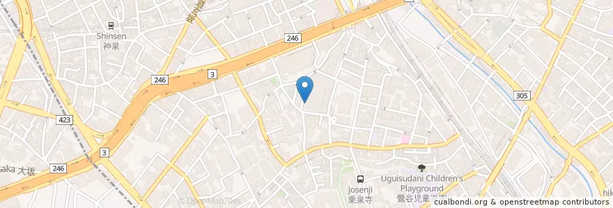 Mapa de ubicacion de 桜上宮保育園 en ژاپن, 東京都, 渋谷区.