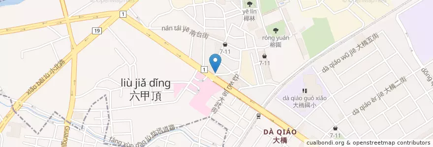 Mapa de ubicacion de 長老教會南台分會 en Taiwan, Tainan, Yongkang District.