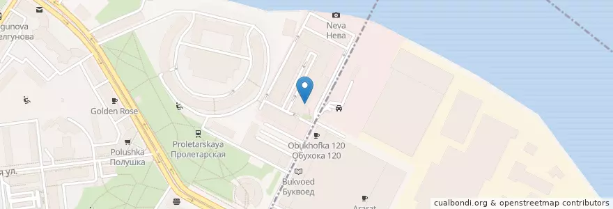 Mapa de ubicacion de Сбербанк en ロシア, 北西連邦管区, レニングラード州, サンクト ペテルブルク, Невский Район.
