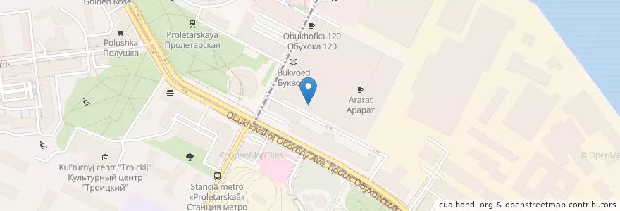 Mapa de ubicacion de Пицца Марио en Rusland, Северо-Западный Федеральный Округ, Oblast Leningrad, Sint-Petersburg, Невский Район.