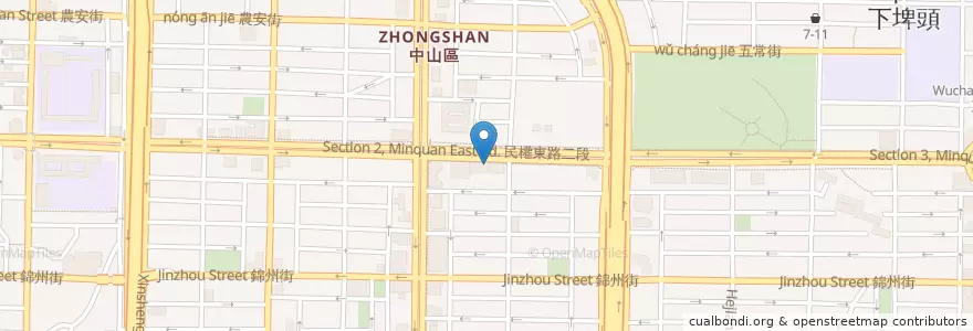 Mapa de ubicacion de 丹堤咖啡 en Тайвань, Новый Тайбэй, Тайбэй, 中山區.