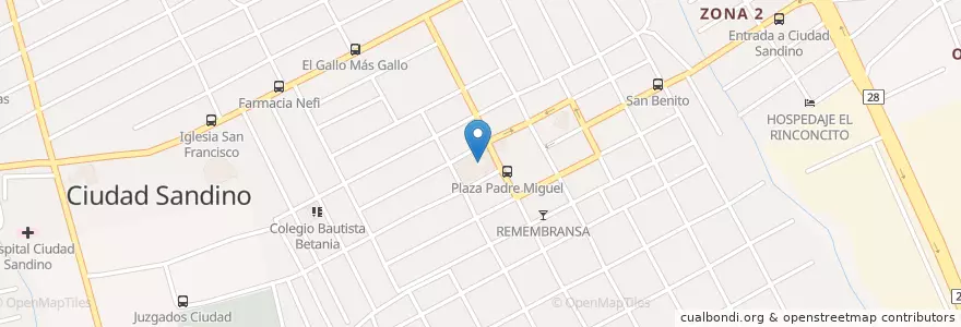 Mapa de ubicacion de Escuela Pública Augusto C. Sandino en نيكاراجوا, Departamento De Managua, Ciudad Sandino (Municipio).