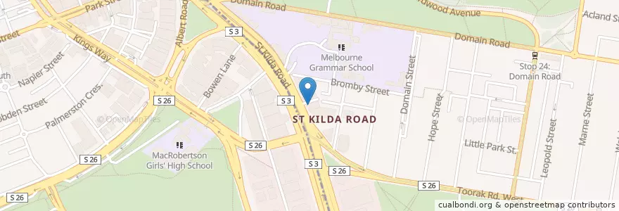 Mapa de ubicacion de @Rice en Avustralya, Victoria, City Of Melbourne.