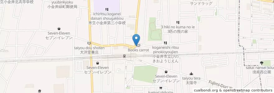 Mapa de ubicacion de 三井住友銀行 en Japonya, 東京都, 小金井市.