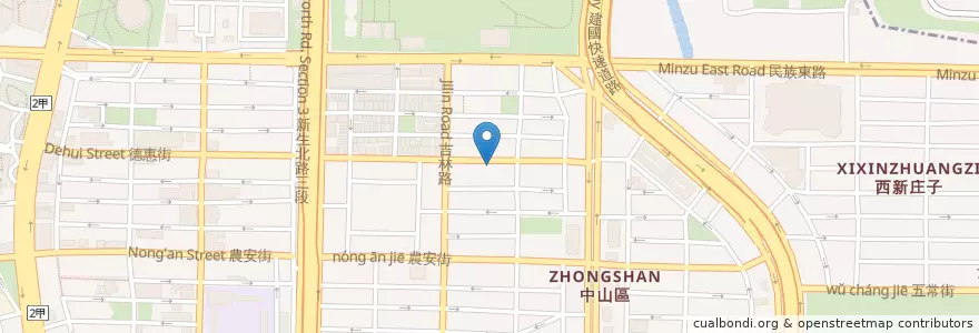 Mapa de ubicacion de 新自立幼稚園 en Taiwan, 新北市, Taipé, 中山區.