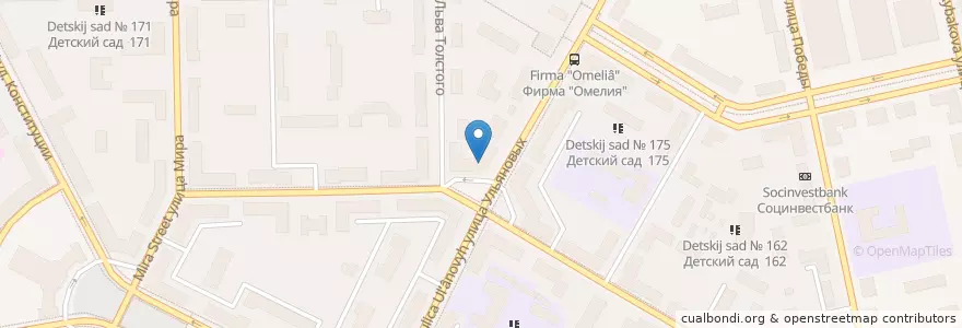 Mapa de ubicacion de Центральная городская библиотека en Russie, District Fédéral De La Volga, Bachkirie, Городской Округ Уфа.