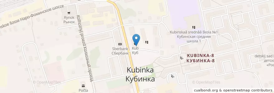 Mapa de ubicacion de Луковка en 러시아, Центральный Федеральный Округ, Московская Область, Одинцовский Городской Округ.