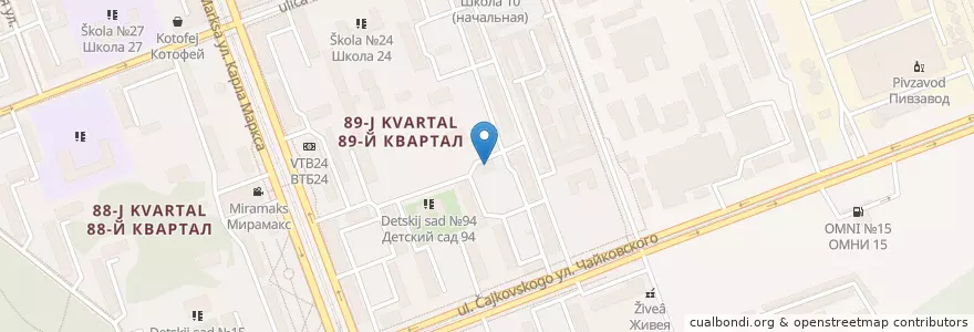 Mapa de ubicacion de Агата Плюс ООО en Russia, Siberian Federal District, Irkutsk Oblast, Ангарский Городской Округ.