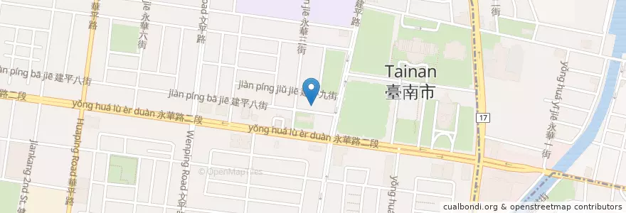 Mapa de ubicacion de 臺南市警察局華平派出所 en 臺灣, 臺南市, 安平區.