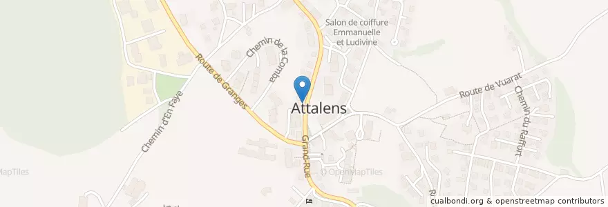 Mapa de ubicacion de Dave Pizza en Switzerland, Fribourg, District De La Veveyse, Attalens.