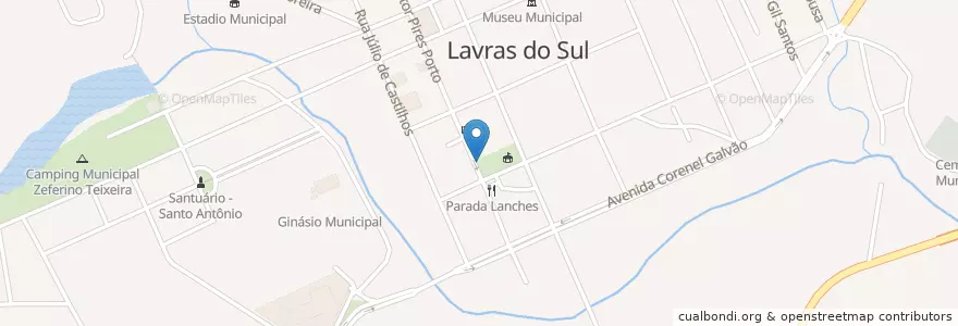 Mapa de ubicacion de Táxi da Praça das Bandeiras en Brazil, South Region, Rio Grande Do Sul, Região Geográfica Intermediária De Santa Maria, Região Geográfica Imediata De São Gabriel - Caçapava Do Sul, Lavras Do Sul.