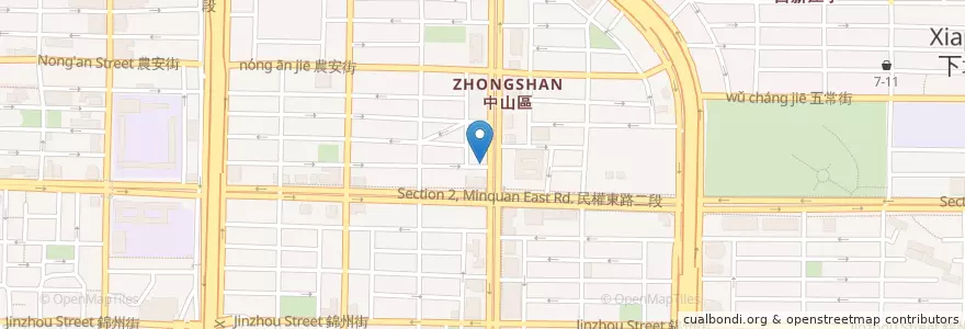 Mapa de ubicacion de 韓烤屋 en Taiwan, 新北市, Taipei, 中山區.