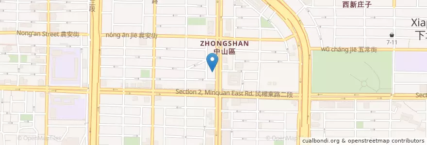 Mapa de ubicacion de 京元中醫診所 en Taïwan, Nouveau Taipei, Taipei, District De Zhongshan.