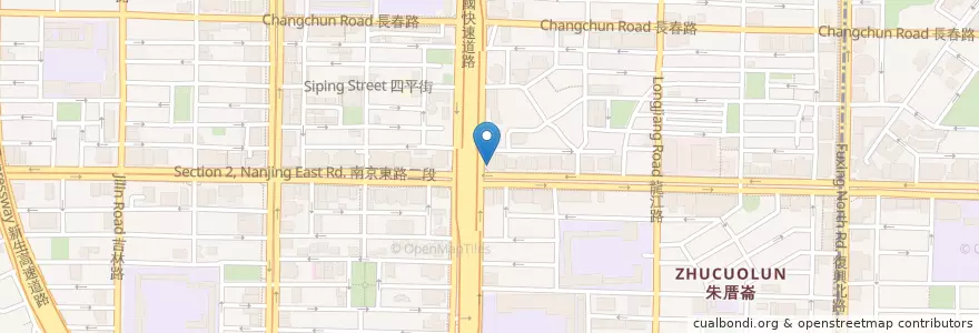 Mapa de ubicacion de スタバ en 台湾, 新北市, 台北市, 中山区.