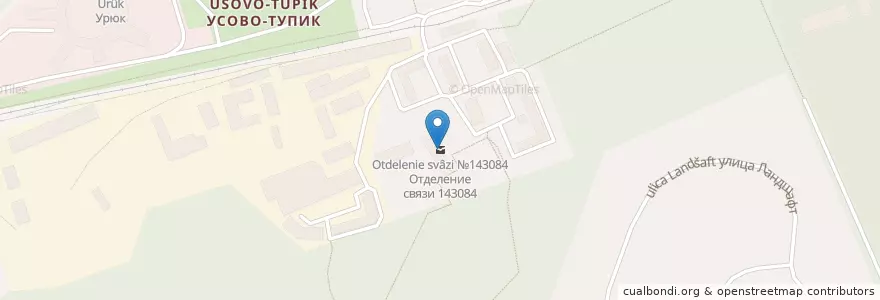 Mapa de ubicacion de Отделение связи №143084 en Russia, Distretto Federale Centrale, Oblast' Di Mosca, Одинцовский Городской Округ.