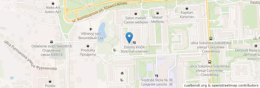Mapa de ubicacion de Владбизнесбанк en Rusia, Distrito Federal Central, Óblast De Vladímir, Городской Округ Владимир.