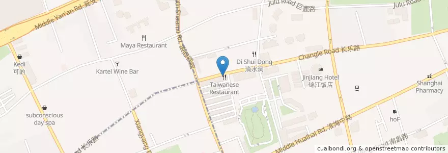 Mapa de ubicacion de Amanda en Çin, Şanghay, Huangpu.