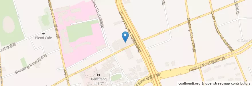 Mapa de ubicacion de Kakadu en China, Shanghái, Huangpu.