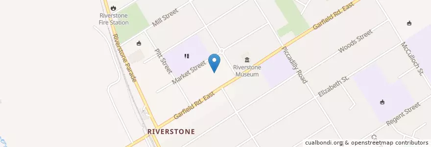 Mapa de ubicacion de Riverstone Memorial Club en Australia, New South Wales, Sydney, Blacktown City Council.