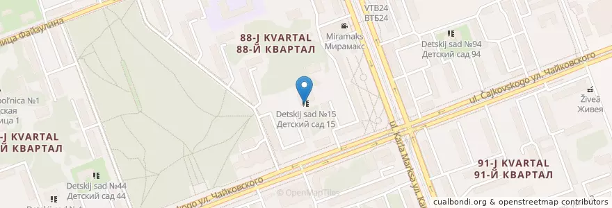Mapa de ubicacion de Детский сад №15 en Rusland, Federaal District Siberië, Oblast Irkoetsk, Ангарский Городской Округ.