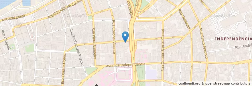 Mapa de ubicacion de Teatro do SESC en ブラジル, 南部地域, リオグランデ・ド・スル, Região Metropolitana De Porto Alegre, Região Geográfica Intermediária De Porto Alegre, Região Geográfica Imediata De Porto Alegre, ポルト・アレグレ.
