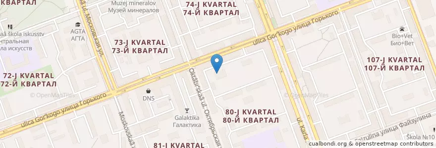 Mapa de ubicacion de Детский сад №18 en Russia, Siberian Federal District, Irkutsk Oblast, Ангарский Городской Округ.