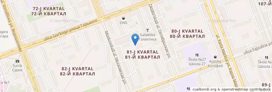 Mapa de ubicacion de Детский сад №34 en Russland, Föderationskreis Sibirien, Oblast Irkutsk, Ангарский Городской Округ.