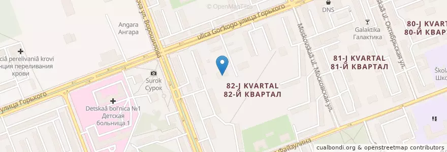 Mapa de ubicacion de Детский сад №65 en Rússia, Distrito Federal Siberiano, Oblast De Irkutsk, Ангарский Городской Округ.