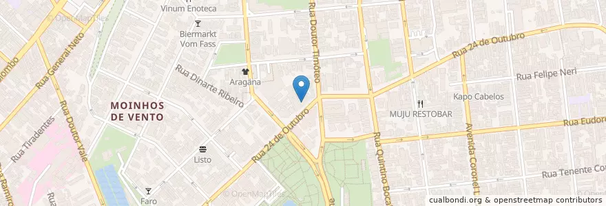 Mapa de ubicacion de FOSPA en ブラジル, 南部地域, リオグランデ・ド・スル, Região Metropolitana De Porto Alegre, Região Geográfica Intermediária De Porto Alegre, Região Geográfica Imediata De Porto Alegre, ポルト・アレグレ.