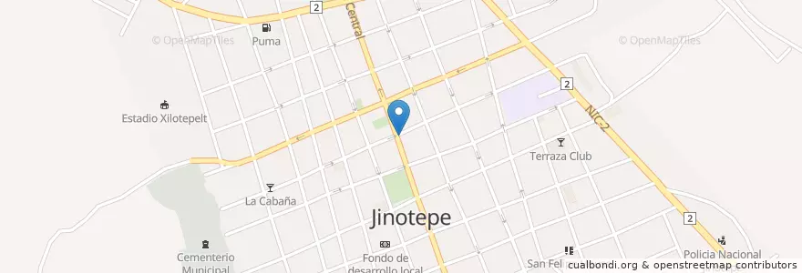 Mapa de ubicacion de BDF en ニカラグア, カラソ県, Jinotepe (Municipio).