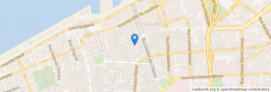 Mapa de ubicacion de ACIRS Centro en 巴西, 南部, 南里奥格兰德, Região Metropolitana De Porto Alegre, Região Geográfica Intermediária De Porto Alegre, Região Geográfica Imediata De Porto Alegre, 阿雷格里港.