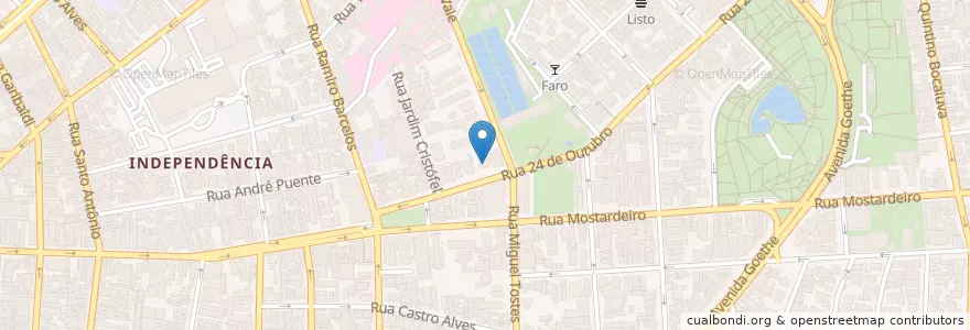 Mapa de ubicacion de Bar do Goethe en Brasil, Região Sul, Rio Grande Do Sul, Região Metropolitana De Porto Alegre, Região Geográfica Intermediária De Porto Alegre, Região Geográfica Imediata De Porto Alegre, Porto Alegre.