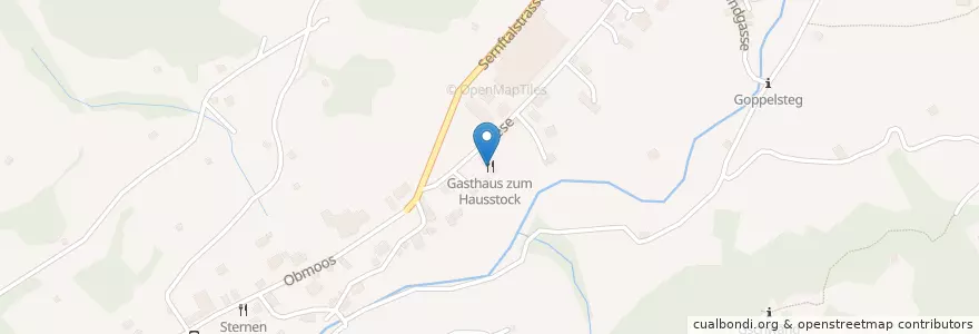 Mapa de ubicacion de Gasthaus zum Hausstock en 스위스, Glarus, Glarus Süd.