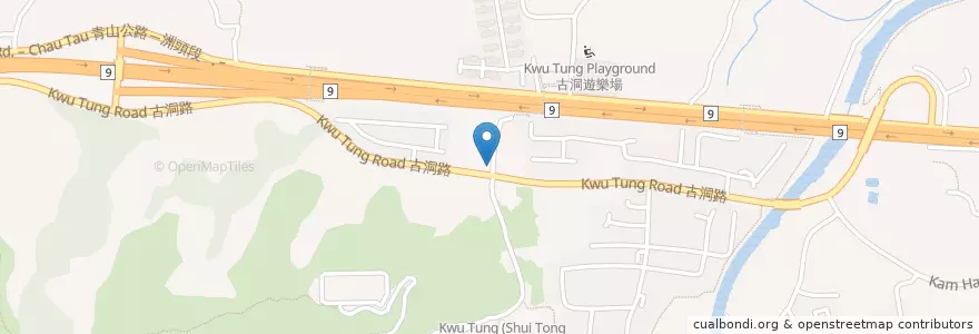 Mapa de ubicacion de 古洞熟食中心 Kwu Tung Cooked Food Centre en China, Hong Kong, Cantão, Novos Territórios, 北區 North District.