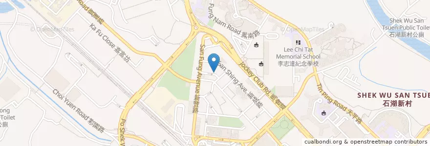 Mapa de ubicacion de JJ Pub en 中国, 香港, 広東省, 新界, 北區 North District.