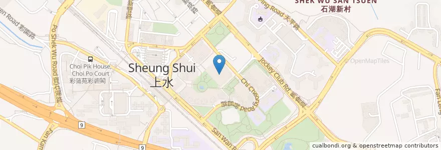 Mapa de ubicacion de 上水公共圖書館 Sheung Shui Public Library en 中国, 香港 Hong Kong, 广东省, 新界 New Territories, 北區 North District.
