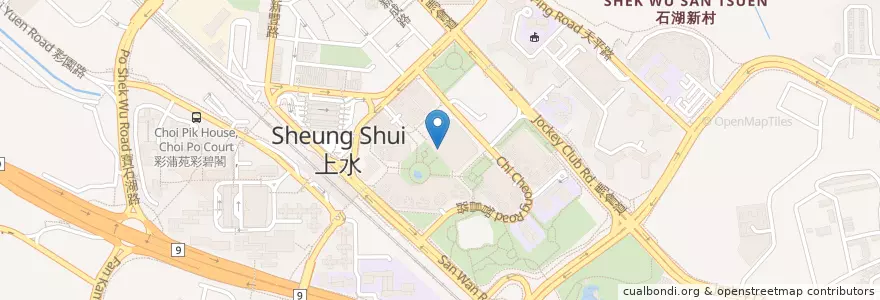Mapa de ubicacion de 石湖墟街市 Shek Wu Hui Market en China, Hong Kong, Provincia De Cantón, Nuevos Territorios, 北區 North District.