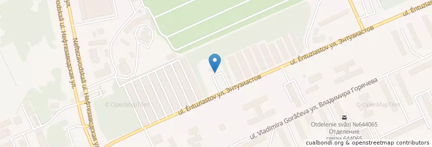 Mapa de ubicacion de Сибгаз en Rússia, Distrito Federal Siberiano, Омская Область, Омский Район, Городской Округ Омск.