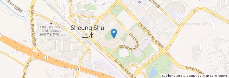 Mapa de ubicacion de 滙豐 HSBC en 중국, 홍콩, 광둥성, 신제, 北區 North District.