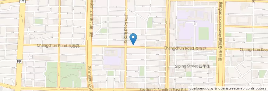 Mapa de ubicacion de 店小二池上便當 en تایوان, 新北市, تایپه, 中山區.